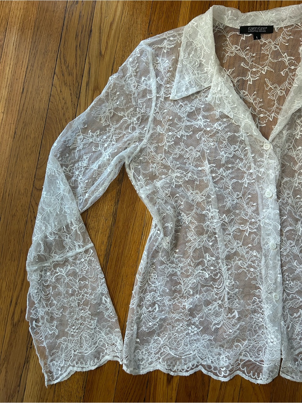 Dreamy White Lace Top with Bell Sleeves